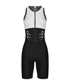 ROKA Women's Gen II Elite Aero Sleeveless Tri Suit - White/Black