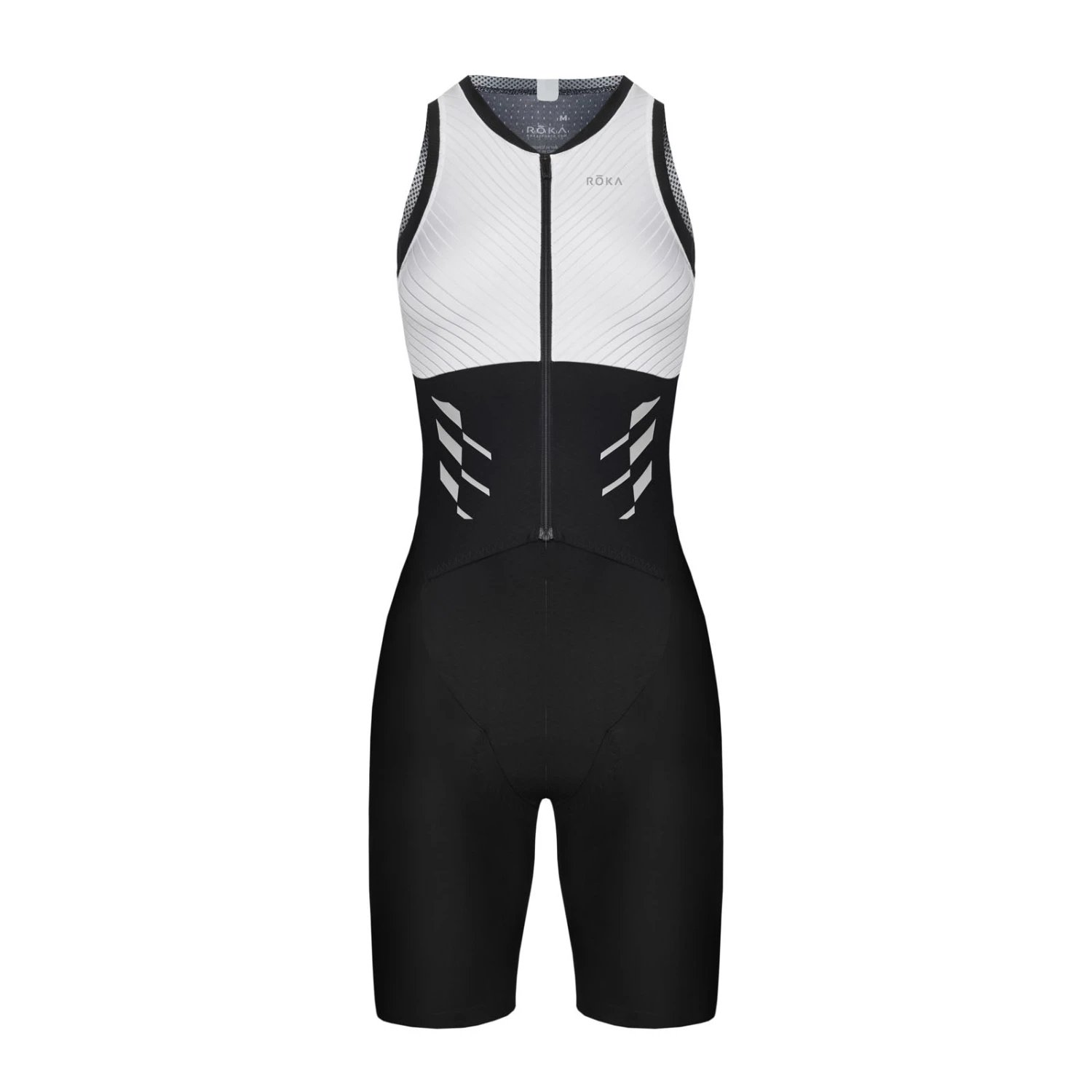 ROKA Women's Gen II Elite Aero Sleeveless Tri Suit - White/Black