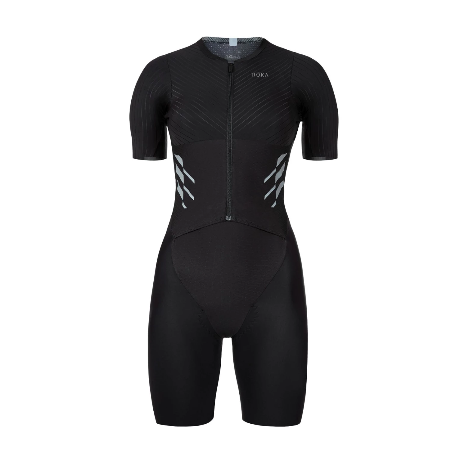 ROKA Women's Gen II Elite Aero Short Sleeve Tri Suit - Black Tri Suits