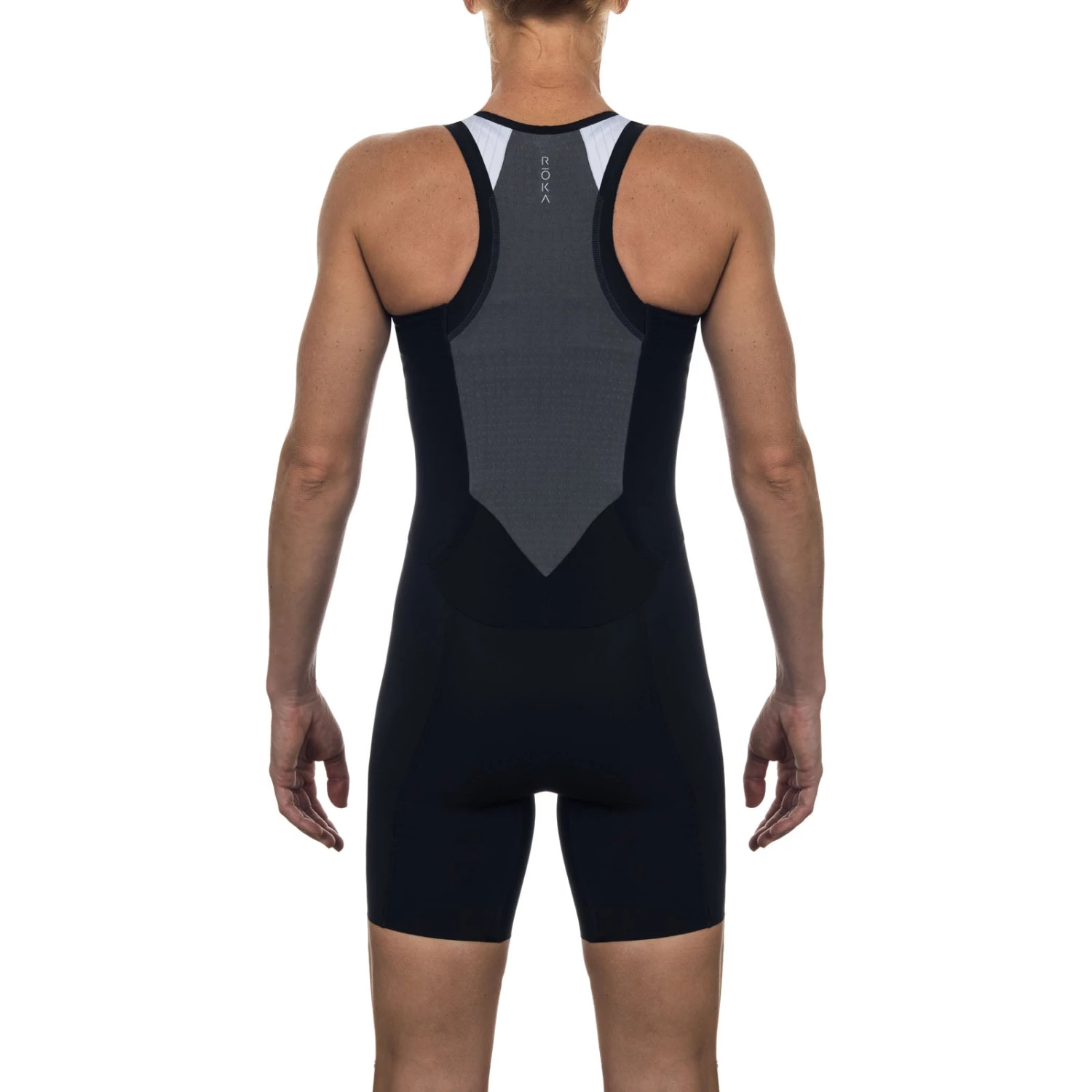 ROKA Women's Gen II Elite Aero Sleeveless Tri Suit - White/Black