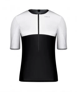 ROKA Women's Gen II Elite Aero Short Sleeve Tri Top - White/Black